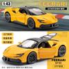 Cross border hot selling inertia rebound three door alloy sports car model rebound children's toy car boy toy