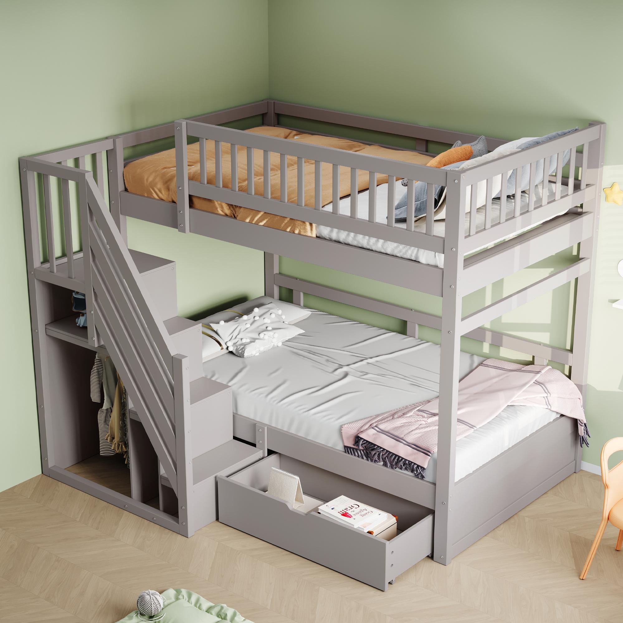 Bunk bed made of solid wood