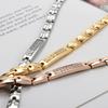 Simple Fashion Magnet Bracelet Men and Women Energy Zircon Bracelet Stainless Steel Bracelet