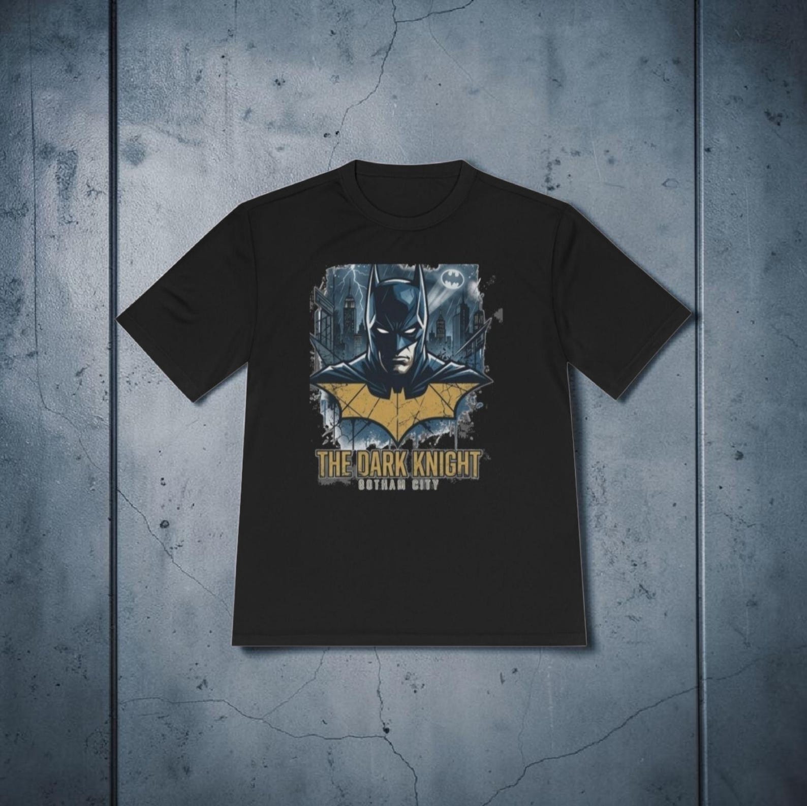 Dark Knight Graphic Tee | Batman City Vintage Comic Logo M