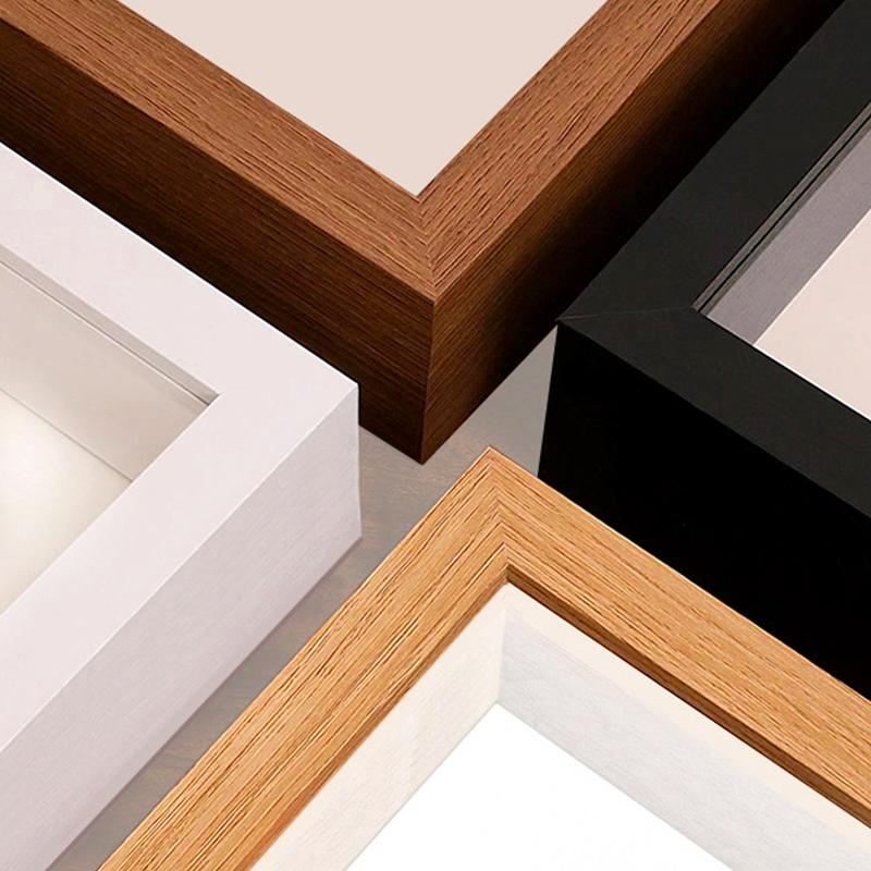 1ks obdélníkový ručně vyráběný DIY domácí dekorace moderní jednoduchý dutý 3cm umělecký styl sušené květiny úložný rám suchá koláž