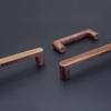 Natürliche Holzgriffe für Möbel Schwarznuss Buche Schrankgriffe Moderne Kleiderschrankgriffe Minimalistische Küchenaccessoires