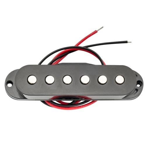 Musiclily 50mm Stratocaster Pickup, Single Coil, Middle PU, for ST Electric Guitar, Black