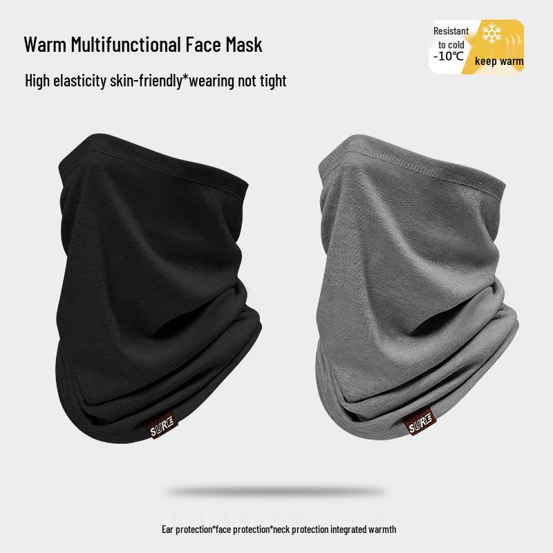 Unisex Knitted Neck Gaiter & Face Mask - Winter Warm, Thin Style Pullover Scarf