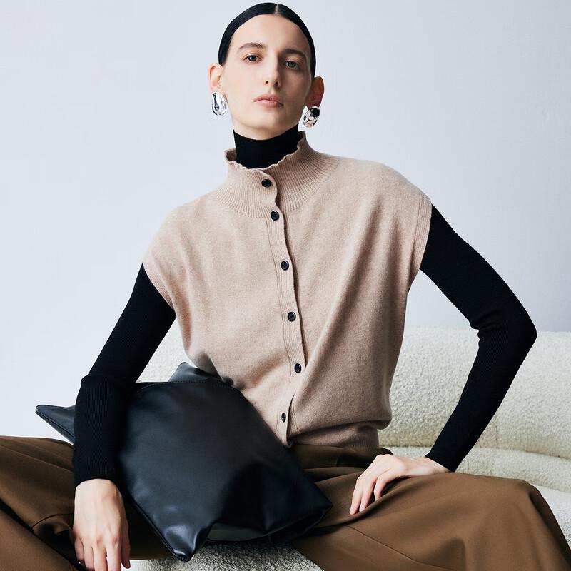 

PALUOPO Женский жилет без рукавов из 100% кашемира S 155/95