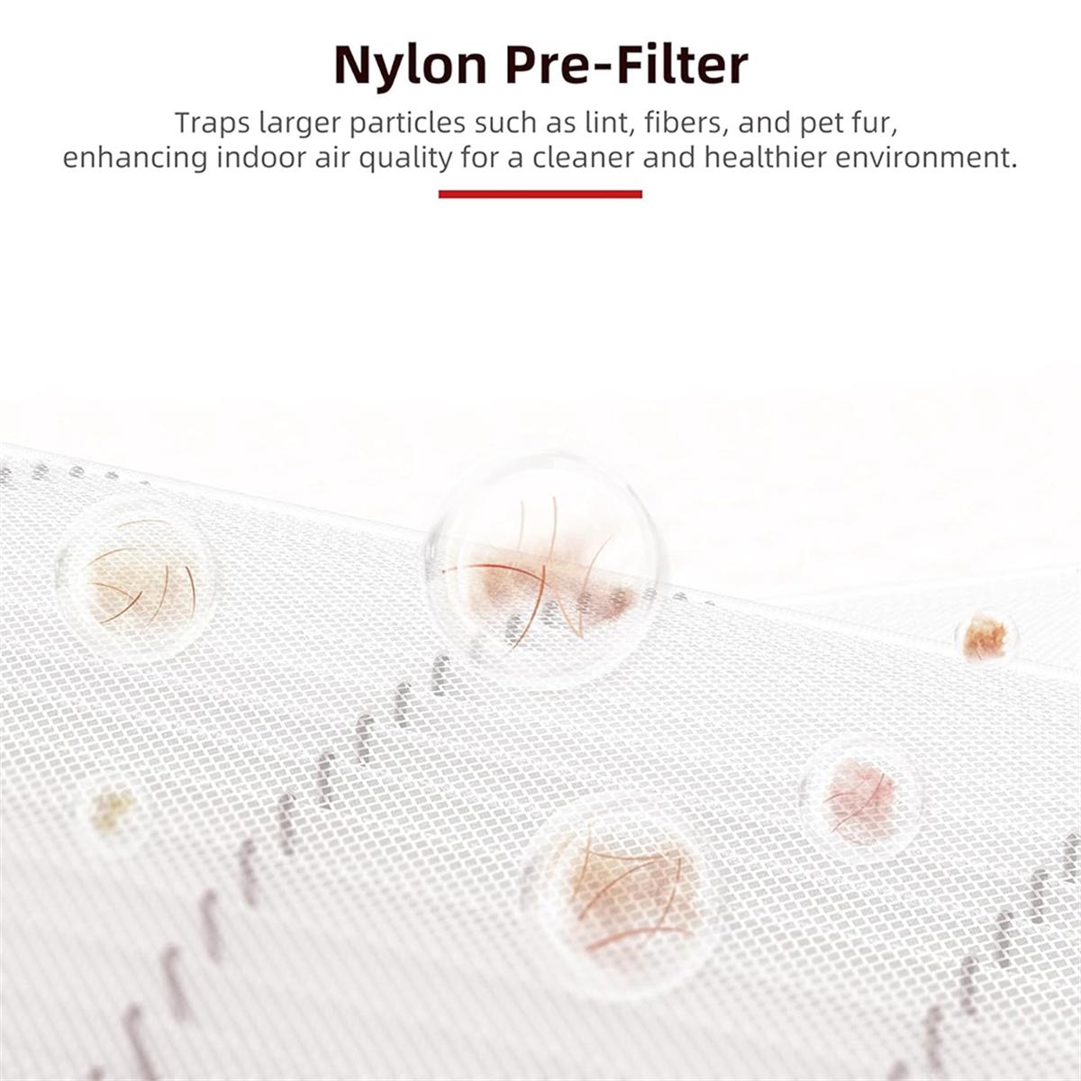 

Air Purifier Replacement Filter for LEVOIT Core 300, Core 300S, 3-In-1 HEPA Filter, High Efficiency Activated Carbon, CHINA