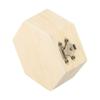 Wooden Hexagon Shaped Storage Box for Jewelry Rings Earrings Holder Suitable for DIY Crafts and Decorative Purposes