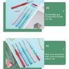 Punching Needle Tool with Protective Cover 2.5/3/3.5/5.0mm Punch Needle Embroidery Pen Easy to Use for Home and Travel