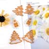 9 Pcs Diy Christmas Tree Assembled Earrings Mold Crystal Epoxy Diy Decorative Pendants Jewelry Resin Mold for Crafts