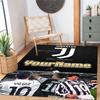 Juventus Customized Name Floor Rug Office Rug Design for Kitchen Balcony Entryway Living Rooms Anti-slip Rug Decorate Offices