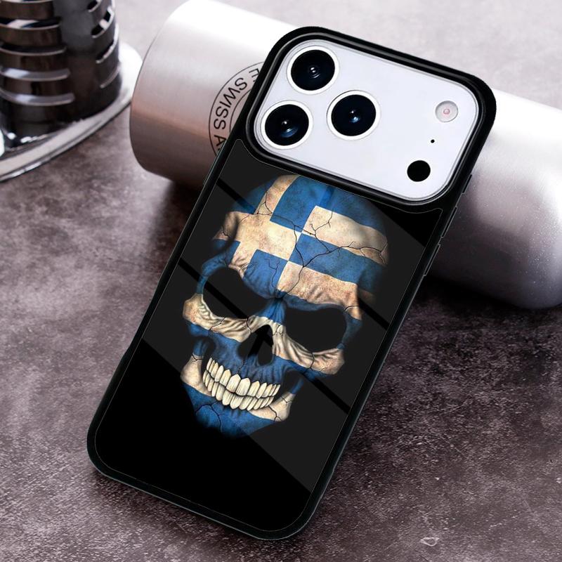 Greece Greek Flag soft Phone Case for iPhone 17 16 15 Pro Max Air 14 13 12 11 Plus Shockproof Cover