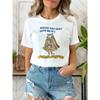 Cute Clothing Fun Cat T-Shirt Top Fashion Round Neck T-Shirt Printed O-Neck Loose T-Shirt Printed New Women's Short Sleeves.