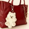 Cute Samoyed Plush Pendant Keychain Super Healing Doll Bag Decoration Gift Girl Small Toy Pendant