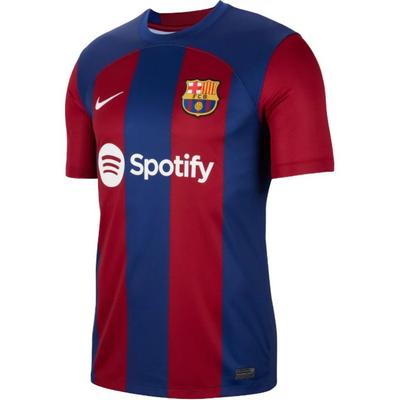 Nike FC Barcelona 23/24 Hjemmebanetrøje med Trykt Logo og Stribet Mønster Herre Trøje Blå DX2687-456