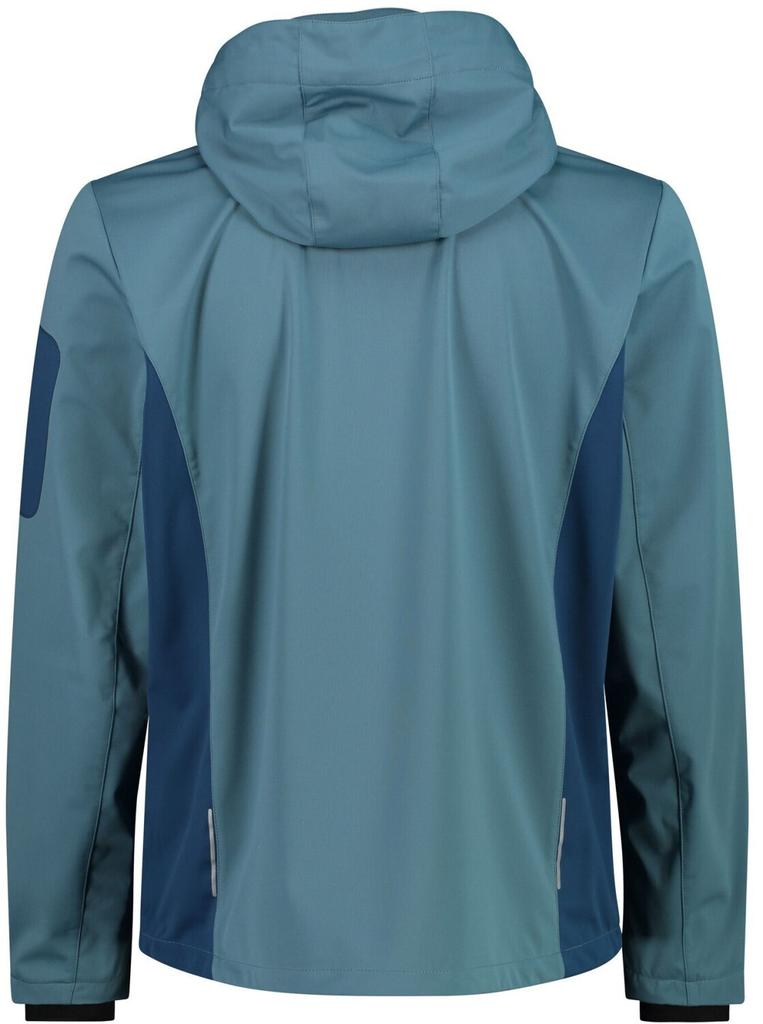 CMP Light Softshell Jacket with Detachable Hood (39A5027) Man Jacket Zip Hood (39A5027) Hydro/bluesteel