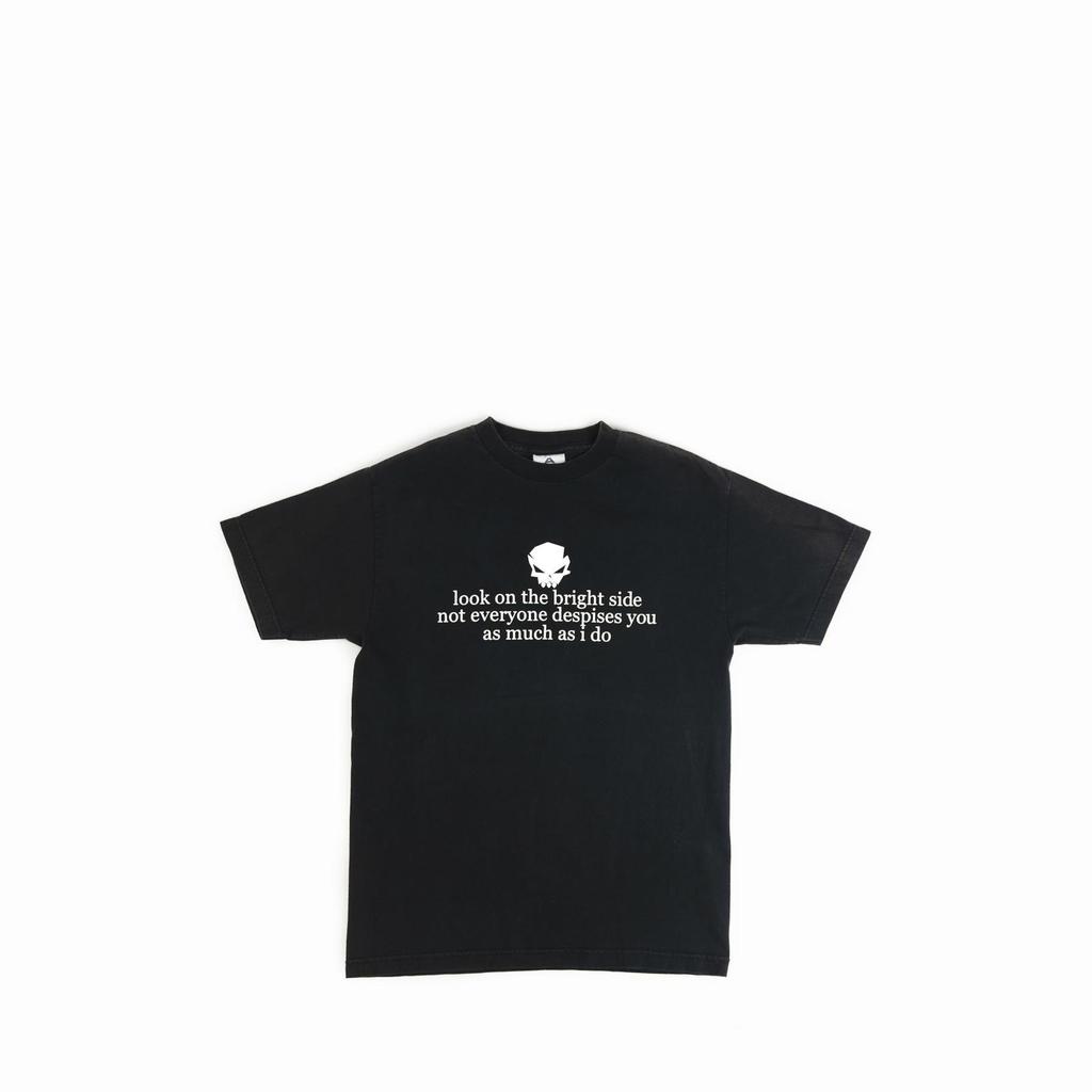 Vintage 1990's Look On The Bright Side Skull Tee Shirt