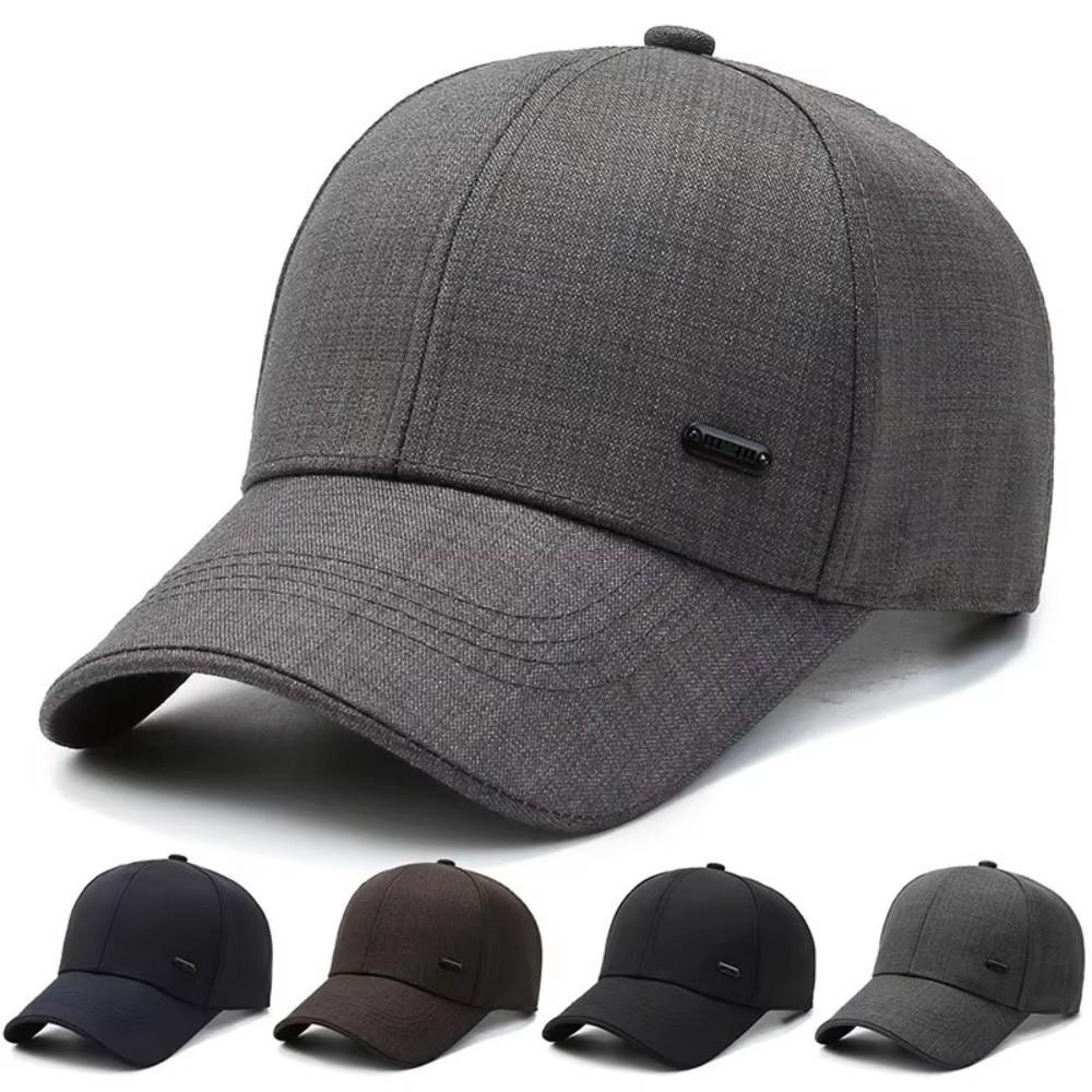 Trendy Outdoor Men's Suit Material Baseball Cap Casual Korean Style Sunshade Hat Adjustable Visors Baseball Hats Spring Autumn