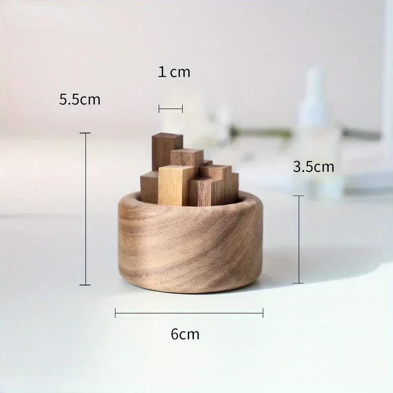 1PC Essential Oil Diffuser Wood Unique Eco-Friendly Fireless Aroma Aromatherapy Fragrance Diffused Home Office Decoration Crafts