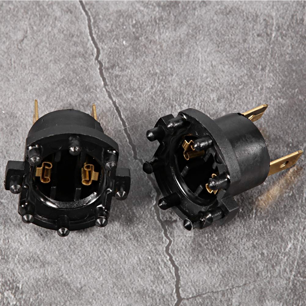 KIMISS Car Headlight Socket Holder, B28V510A3 1 Pair Replacement Headlight Bulb Socket Adapter Holder