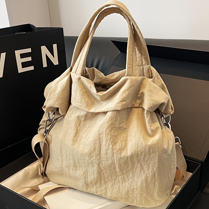 Women'S Stylish Casual Large-Capacity Nylon Shoulder Bag, Lightweight Crossbody Bag fShopping And Travel Handbag.