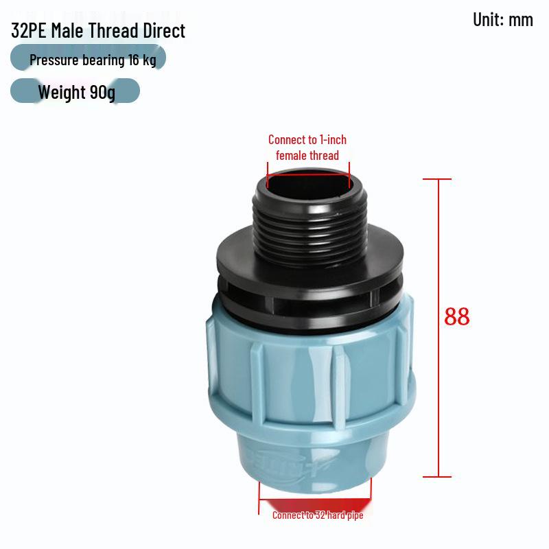 Quick Connect PE Pipe Fittings: Live Joint Tee, Elbow, Ball Valve - No Hot Melt Required