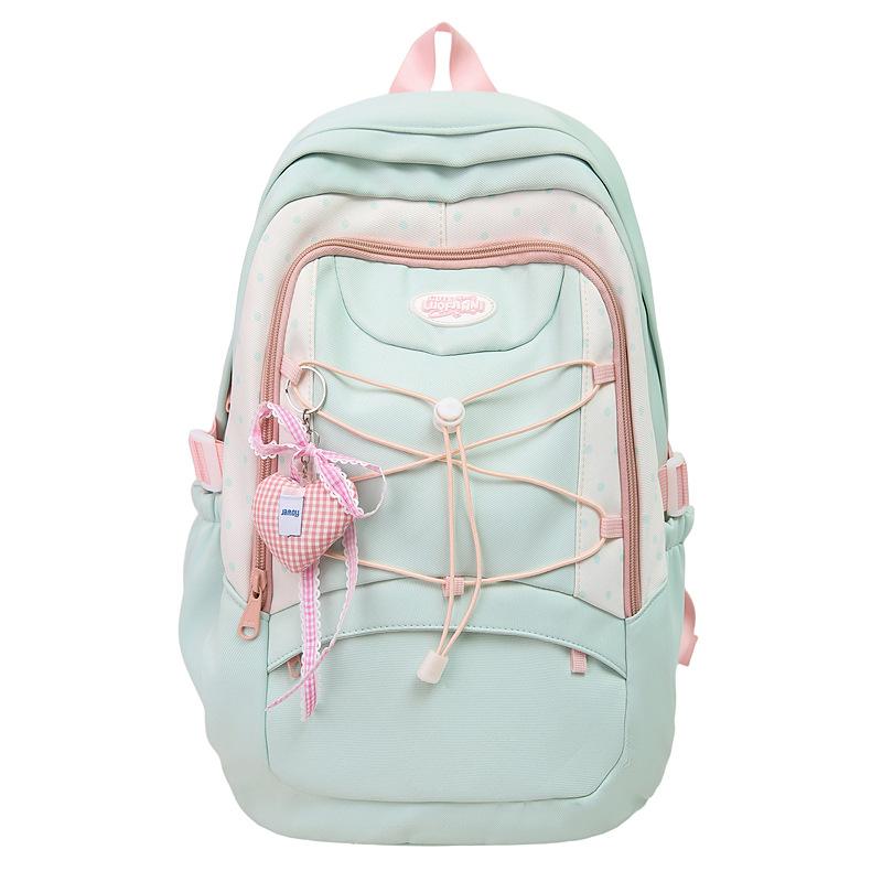 Bag Female Cross Rope Japanese I High Value Sweet Junior High School Student Schoolbag Love Casual Backpack