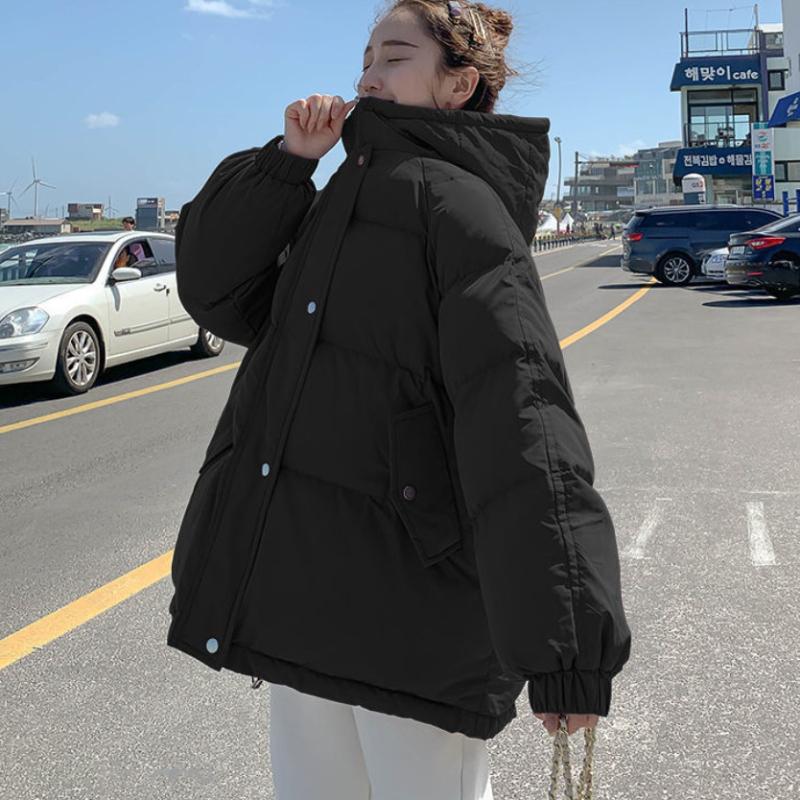 Short Loose Thick Down Cotton Jacket