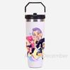 30Oz K-Pop Portable Car Cup Stainless Steel Thermos Cup with Straw Travel Sports Water Bottle with Handle Cover Coffee Vacuum Flask