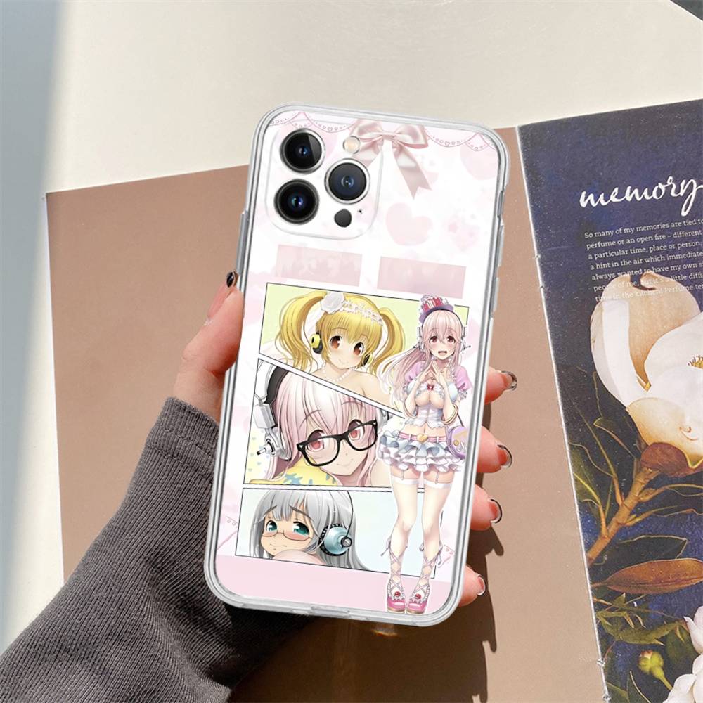 

Classic Virtual Singer Super S-Sonico Phone Case For IPhone 17 16 15 14 13 11 12 Pro Max 16 Plus Transparent iPhone 16pro max