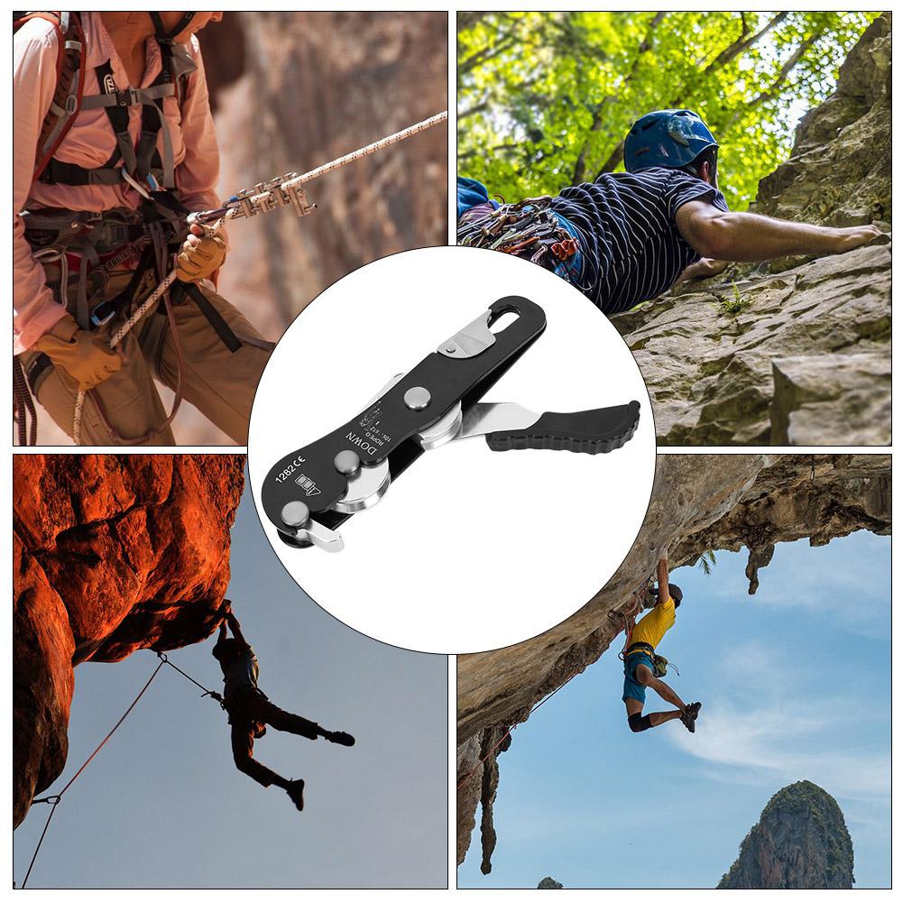 Selbstbremsender Kletterkarabiner Kletterabseilgerät Selbstbremsende Seilklemme Greifer Kletterzubehör