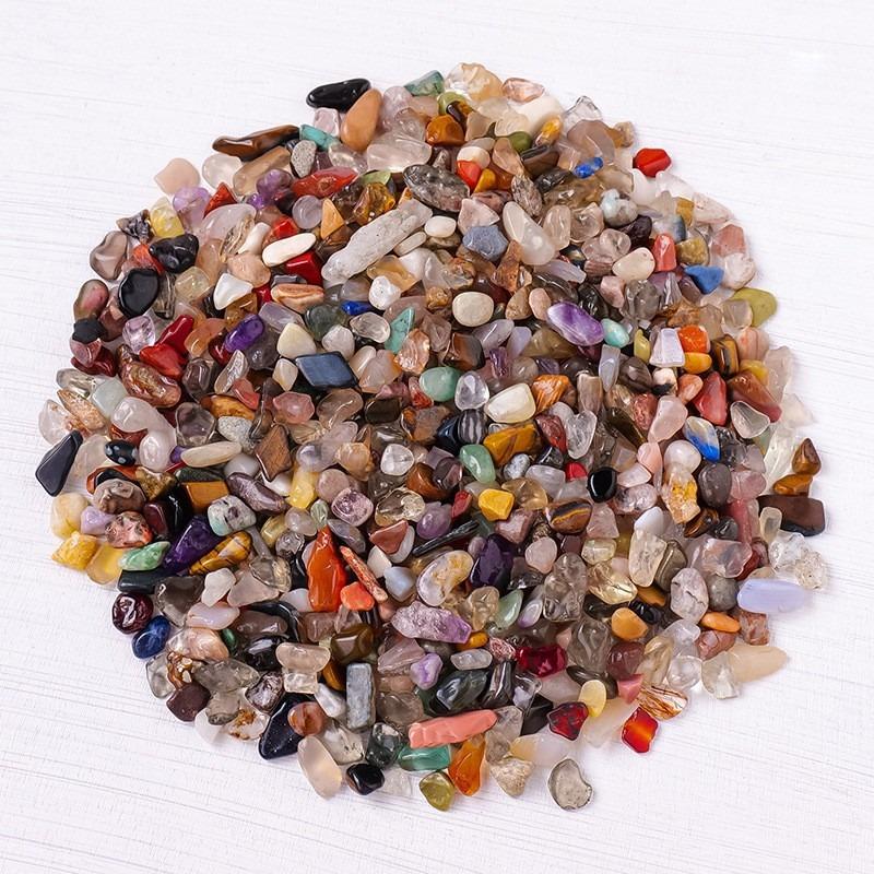 Natural Stones Mixed Crystal Material Crystal Gravel Stone Chips Ore Minerals Reiki Specimen Gemstones Aquarium Decoration