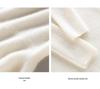 2025 Autumn/Winter 100% Cashmere Slim-fit Ribbed U-neck Striped Base Layer Knitwear