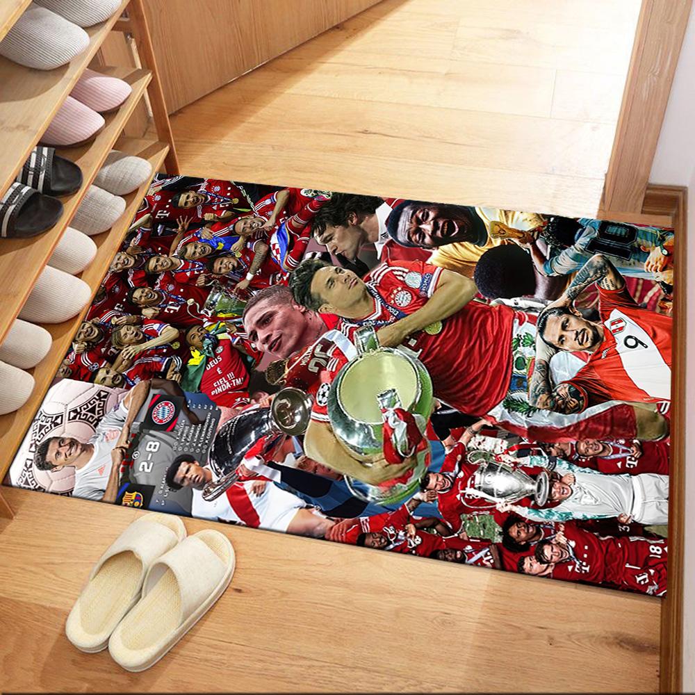 Bayern Munich Carpet Perfect for Bedrooms Kitchen Living Rooms Dormitory Antislip Carpet Decorate Offices Gift for Festivals