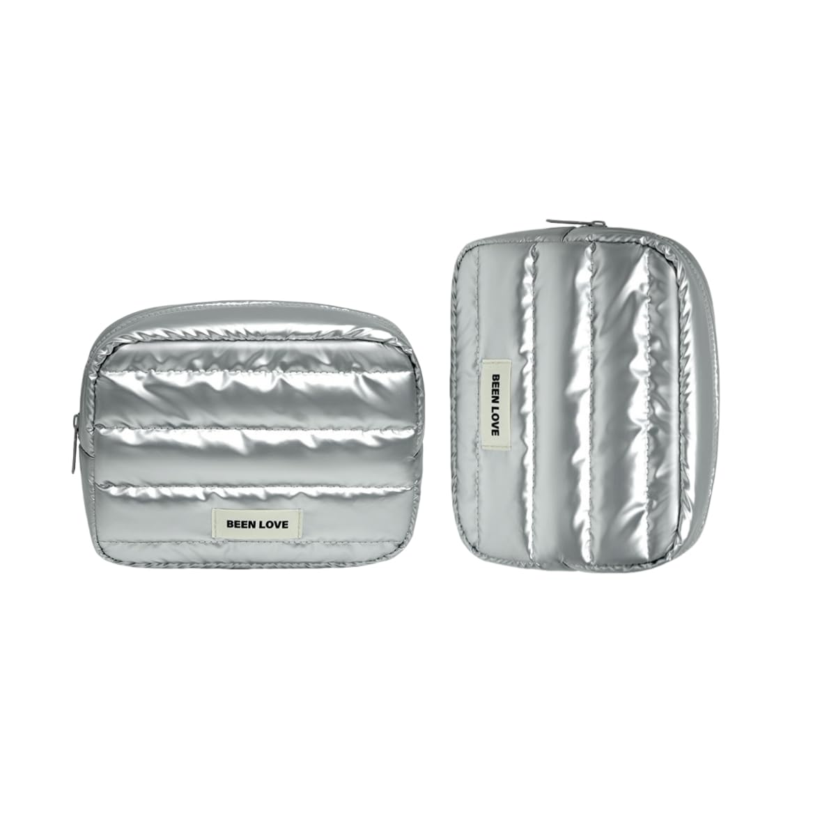 

Aylashine Маленькая косметичка для макияжа для косметики и мелких предметов, Идеально подходит для путешествий и использования на открытом воздухе, Серебристый набор из 2 штук, Предметы, Легкий,