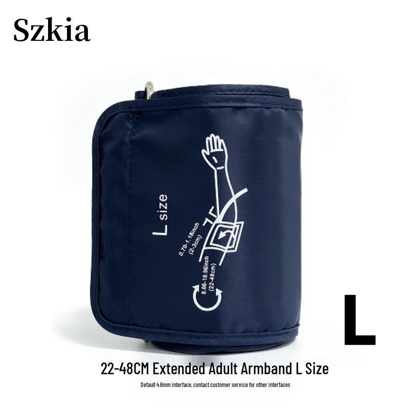 Elektronisches Blutdruckmessgerät vom Armtyp mit verstellbarer Manschette und Anschluss