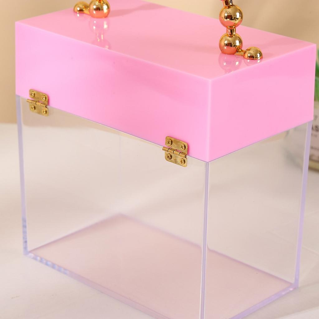 Clear Acrylic Plastic Jewelry Box Storage Box Cube Containers with Lids for Candy Pill and Tiny Jewelry and Chocolates Acrylic Candy Boxes