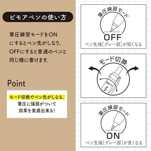 Zebra Gel Ballpoint Pen Bimore Memo Pad Set Beautiful Letters Black Ink Pink Shaft SE-JJ114-P