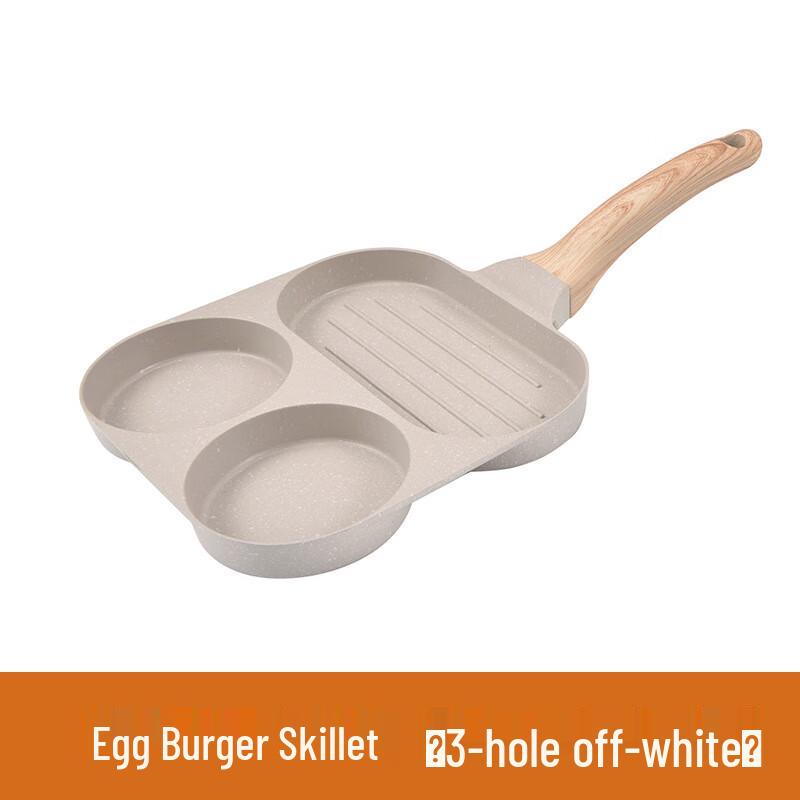 Antihaft-Frühstückspfanne mit 3 Vertiefungen