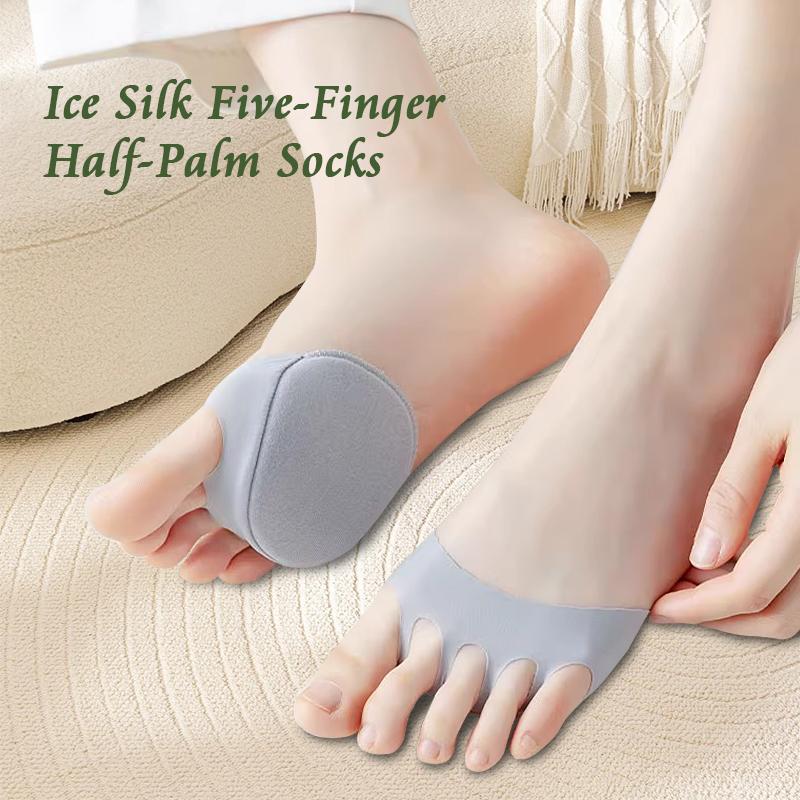 Five Toes Forefoot Pads High Heel Foot Care Half Insoles Calluses Corns Relief Feet Pain Massaging Toe Cushion Accessorie