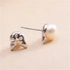 Fashionable Cat Ear Studs Adornment Exquisite Cat shaped Earrings Eye Catching Ear Studs Jewelry for Fashionistas
