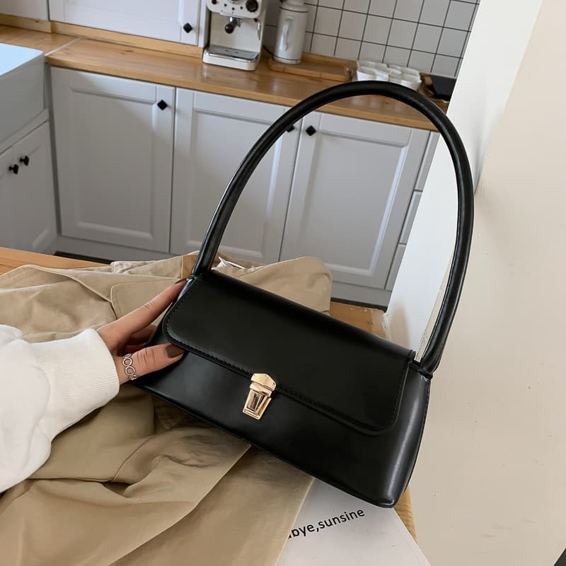 

New Women s Armpit Bag Versatile Shoulder Bag чёрный