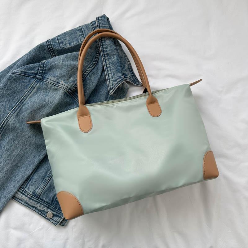 Bolso Tote Casual de Moda de Tela Oxford - Gran Capacidad, Bolso Versátil de Un Solo Hombro para Principios de Otoño