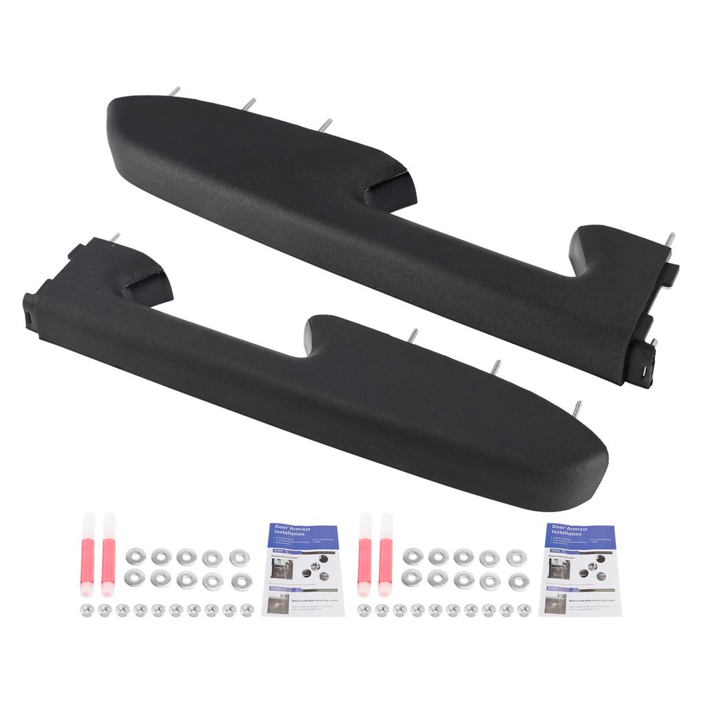 Front Armrest Repair Kit For Chevy Silverado 1500 2500HD 3500HD 2010-2014 Black