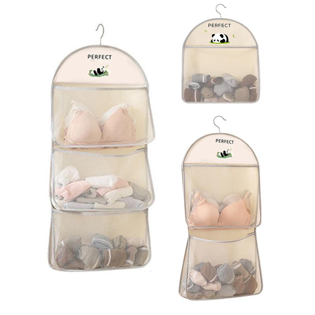 Mesh Hanging Organizer for 24 Pairs of Socks Underwear and Accessories