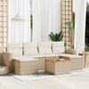 VidaXL Garden Lounge Set with Cushions 7 Pcs, Patio Sofas, Patio Furniture Set, Outdoor Furniture, Beige 3256576