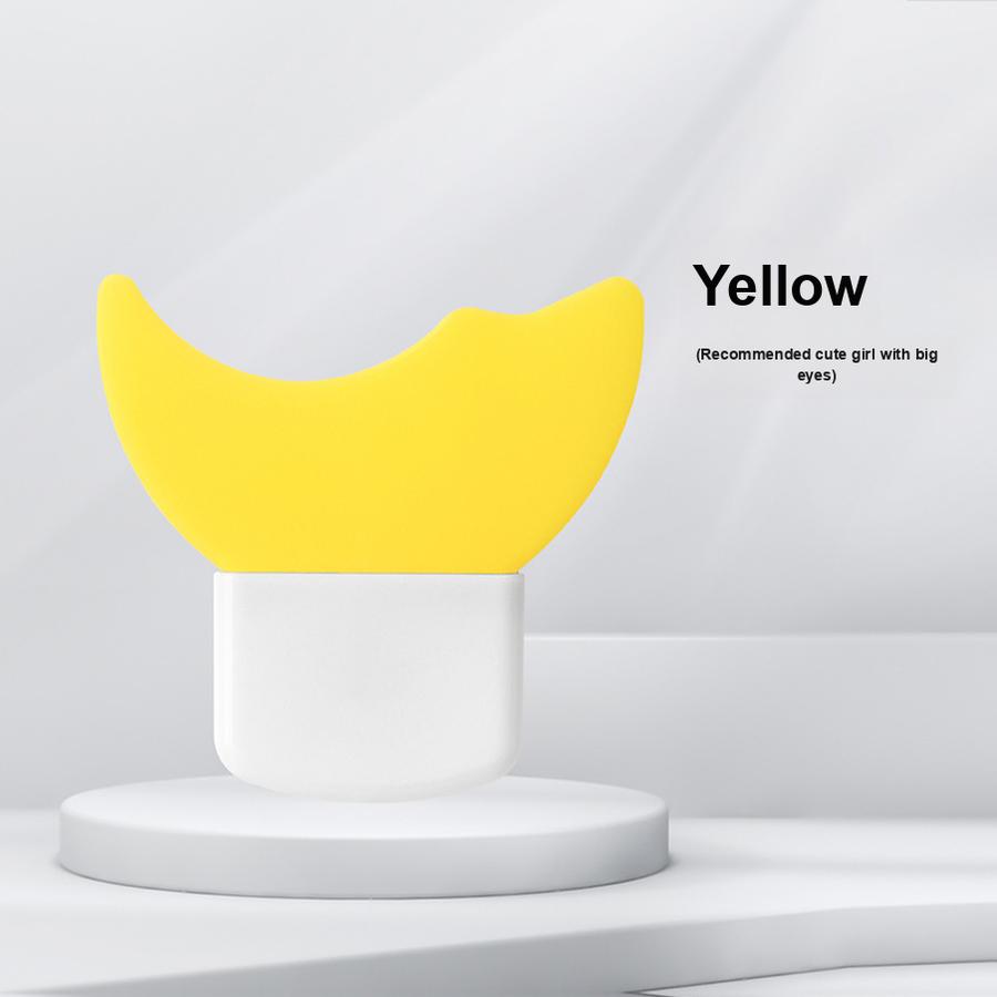 

3 pcs Eyebrow Line Eyelash Helper Crescent Shaper Multi-Function Makeup Tools for Beginners Eyeshadow Palette Contour Brush 1 PCS жовтий