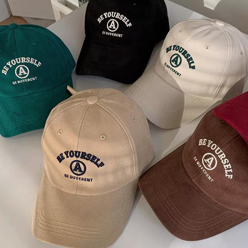Protection Cotton Baseball Cap Fashion Embroidery Letter Prints Peaked Hat Female Girl Outdoor Use Sportss Dad Trucker Cap Women Casual Sun