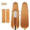 Bubuwig Synthetic Hair 100cm Long Straight Pure Color Cosplay Wigs Over 100 Colors Black White Red Blue Brown Wig Heat Resistant