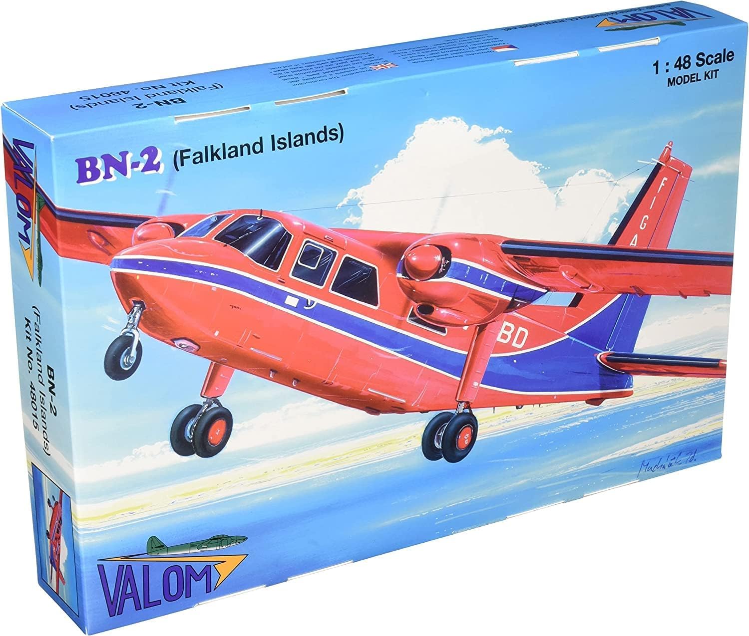 

VALOM Scale Islander Light Falkland Plastic Model Kit CV48015 1/48 Britten-Norman BN-2 Airliner, Islands,