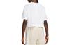 Nike Crop Tops Women's White Crew Neck Moderate DM6575-100